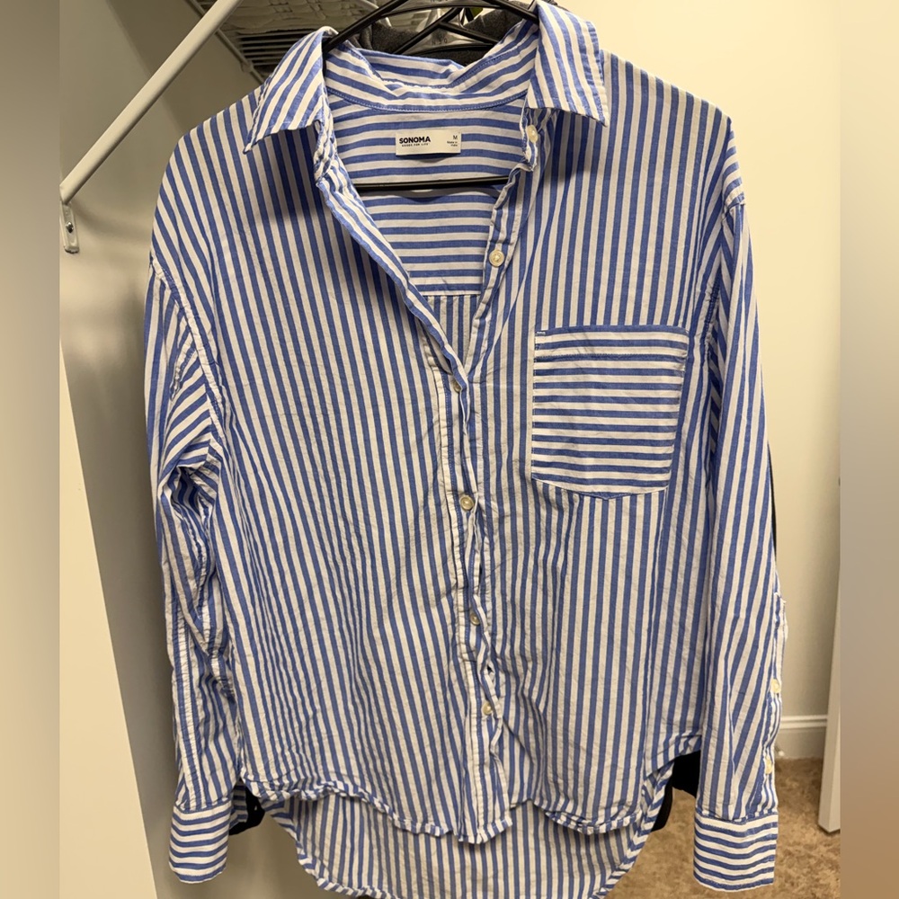 Sonoma, women’s oversized button-down shirt